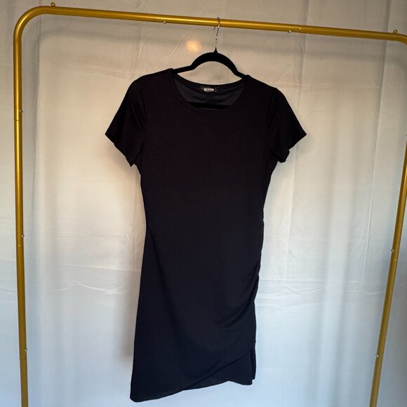 Navy blue dress Stretch Dress Cute BTFBM Size Small - 0337 - Picture 4 of 7